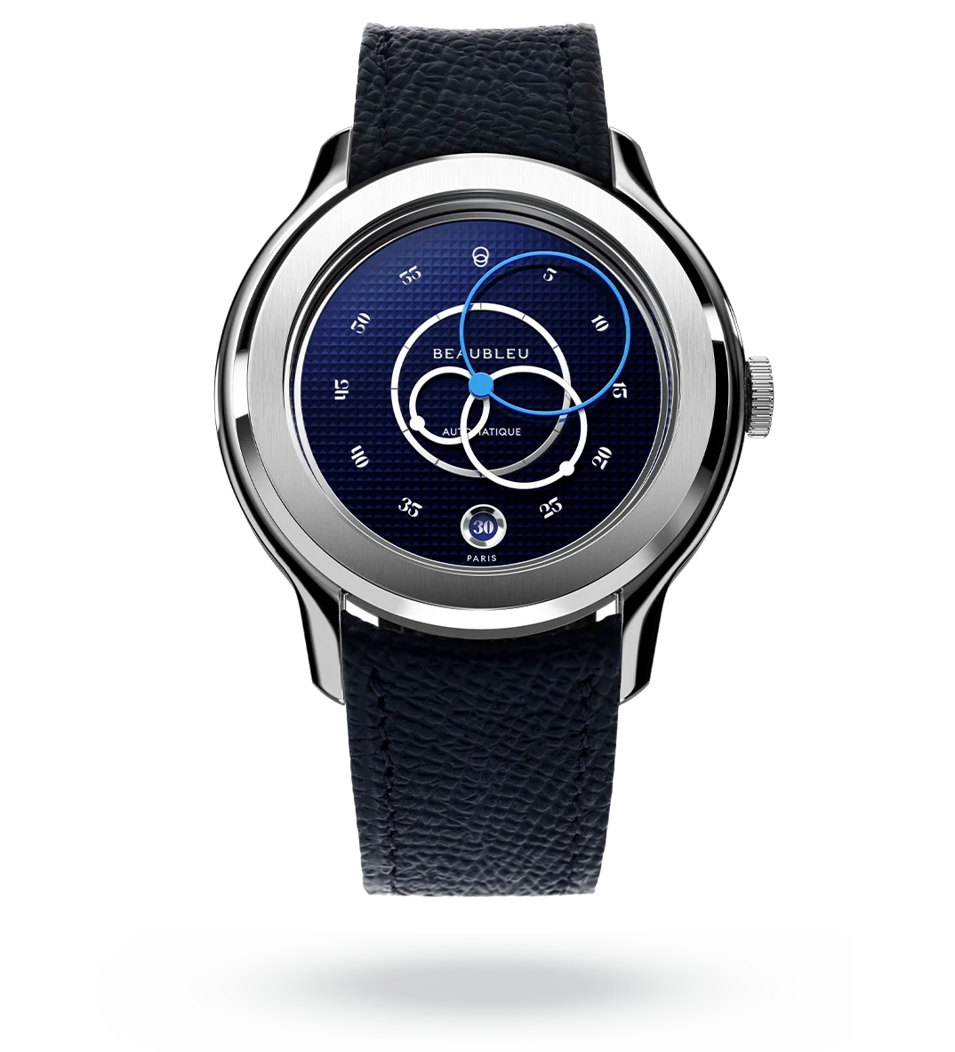 Ecce Smalt - Leather strap - Caiman Blue
