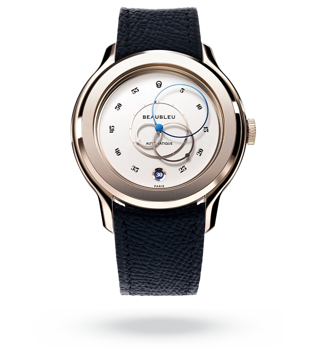 Ecce Lys - Leather strap - Caiman Blue