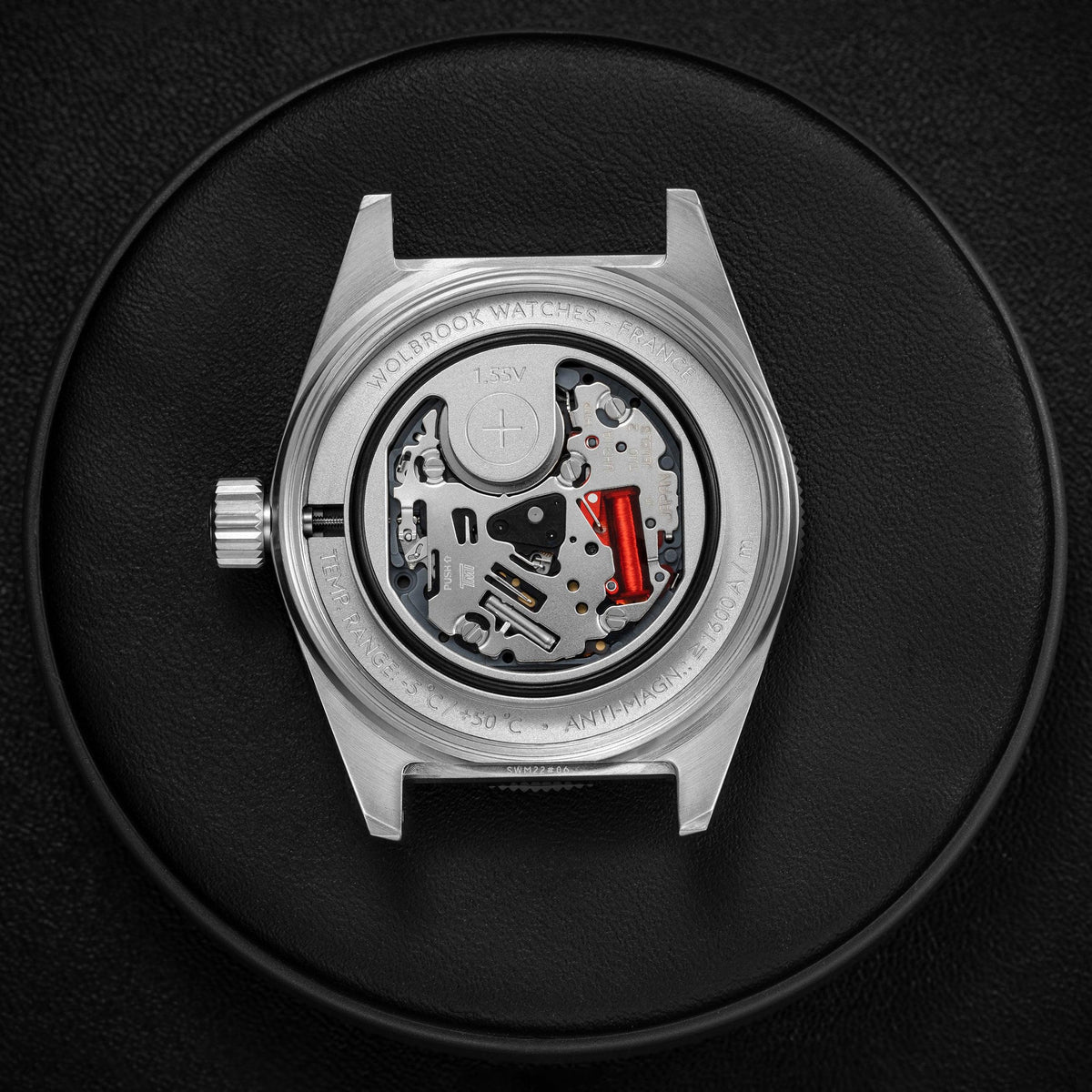 Skindiver WT Mecaquartz Watch - Black Nylon & Leather Strap