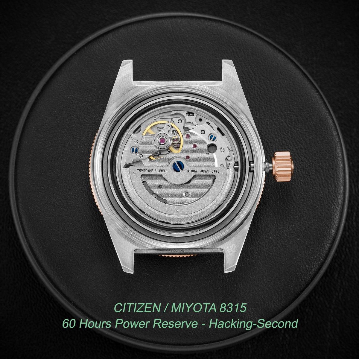 Skindiver Automatic Watch – Two-Tone Grey Sunray - Grey "Tropic" Rubber Strap