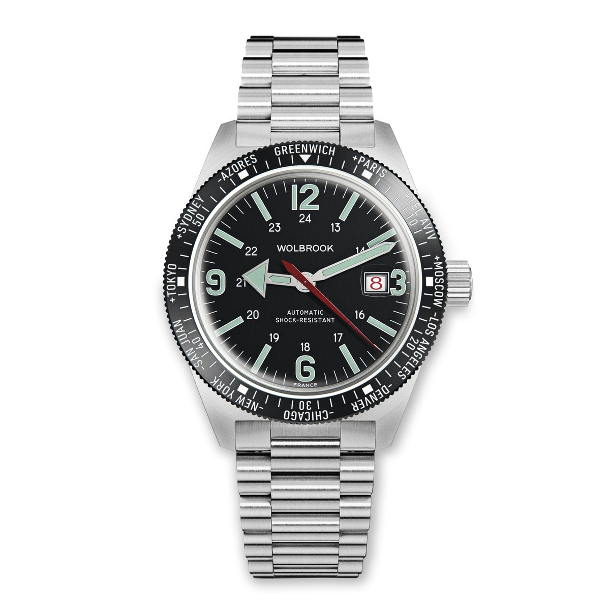 Skindiver WT Automatic Watch - Black Leather Strap