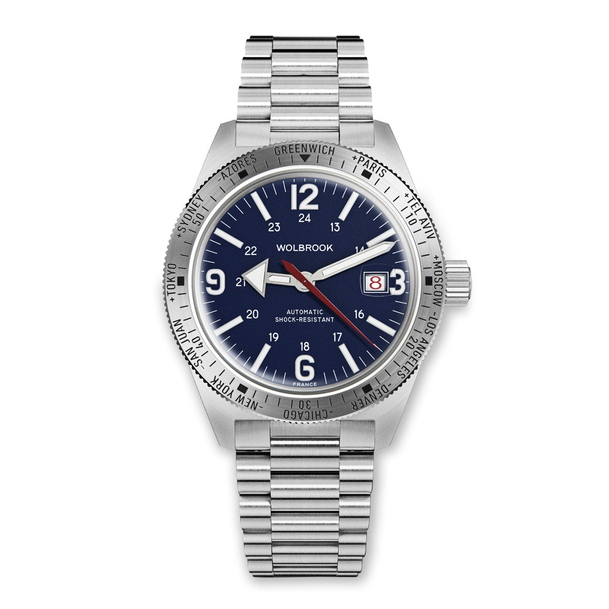 Skindiver WT Automatic - Blue & Steel - Blue Leather Strap
