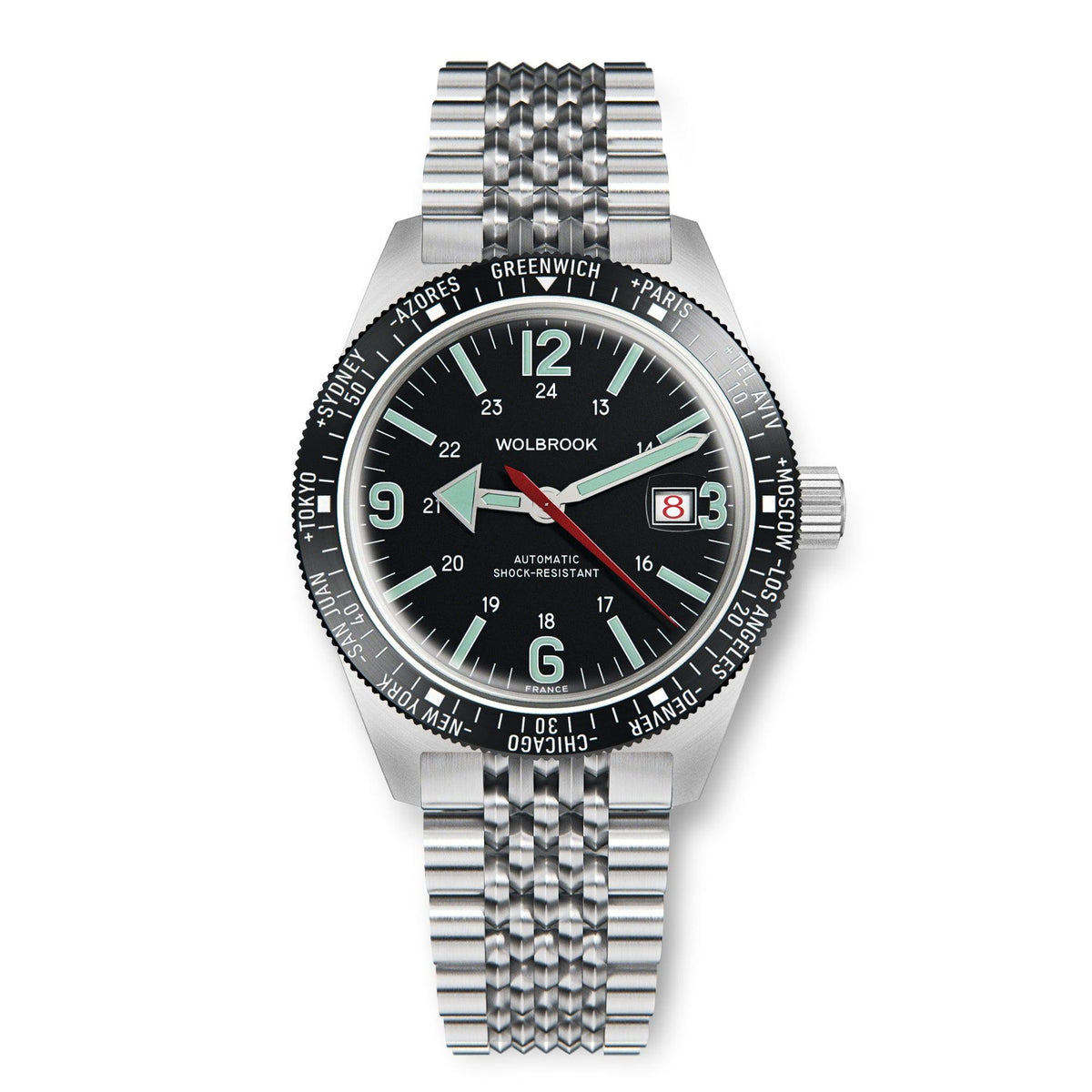Skindiver WT Automatic Watch - Black Leather Strap