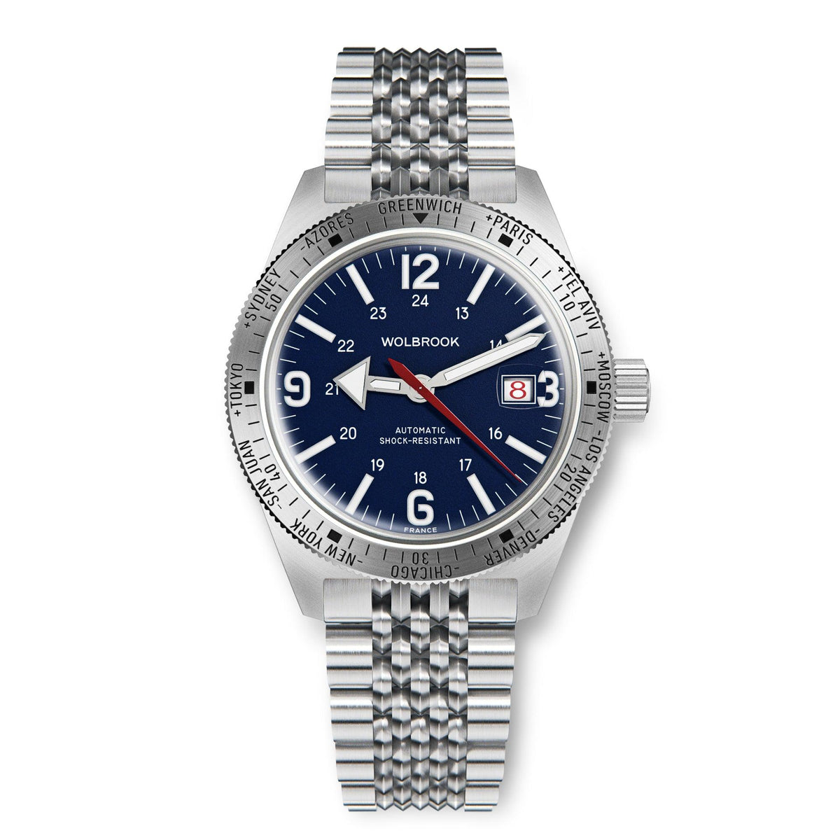 Skindiver WT Automatic - Blue & Steel - Blue Leather Strap