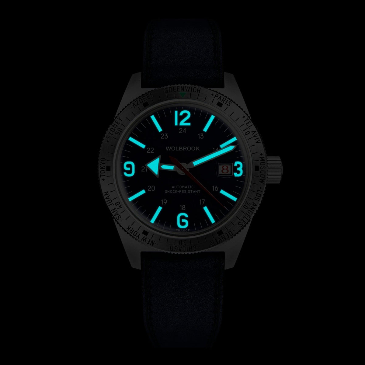 Skindiver WT Automatic - Blue & Steel - Blue Leather Strap